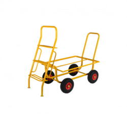 Three-step trolley ladder