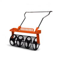 Plastic mulch hole puncher/seedbed roller